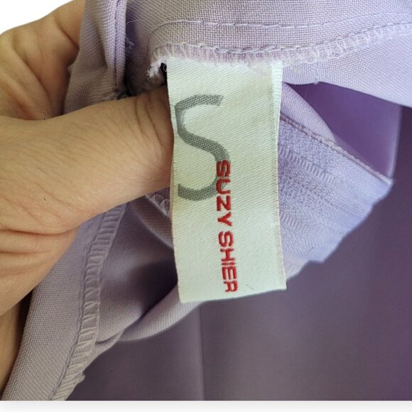 Vintage 90s Lilac Pleated Miniskirt Suzy Shier XS Y2K Kawaii Aesthetic Skirt - Picture 6 of 10